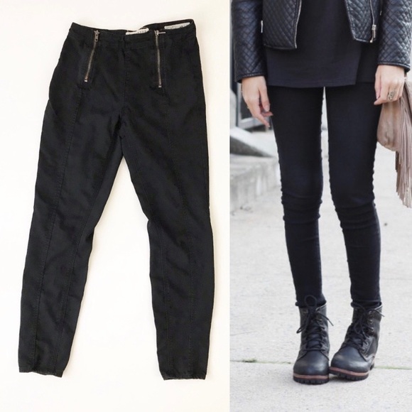 Bullhead Denim - Bullhead Skinny Jeans Mid Rise Sailor Front Zip Black Size 5 Juniors Clearance